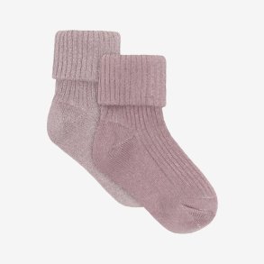 Minymo - Baby Rib Socks m. glimmer - (2-pak)