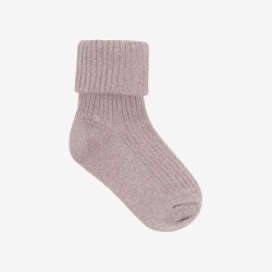 Minymo - Baby Rib Socks m. glimmer - (2-pak)