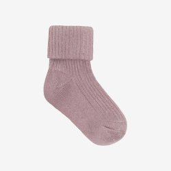 Minymo - Baby Rib Socks m. glimmer - (2-pak)