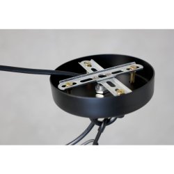 Chic Antique - Versailles Lysekrone m. drbeformede glasprismer H49/50 cm sort