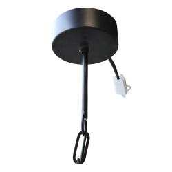 Chic Antique - Lysekrone m. trperler H90/50 cm natur