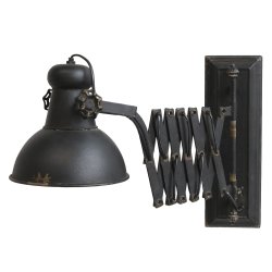 Chic Antique - Factory Lampe til vg L45-105cm. antik sort