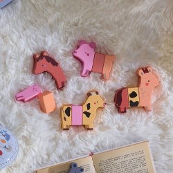 Vilac - magnetiske dyr 12 dele.