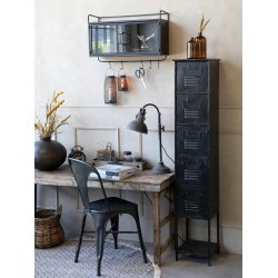 Chic Antique - Factory Bordlampe H53 cm antik sort