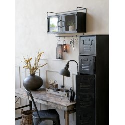 Chic Antique - Factory Bordlampe H53 cm antik sort