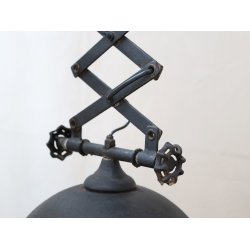 Chic Antique - Factory Loftlampe H55-72,5 32cm. antik sort