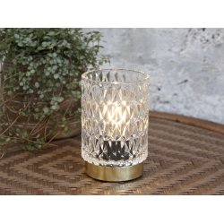 Chic Antique - LED lampe, klar H 13  8,5 cm 