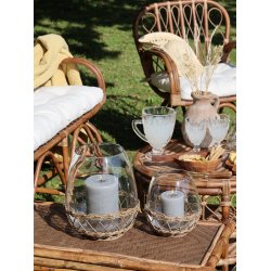 Chic Antique - Hurricane/vase m/flet H 20  19,5 cm 