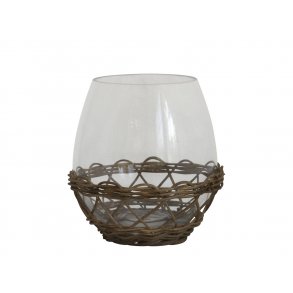 Chic Antique - Hurricane/vase m/flet H 20  19,5 cm 