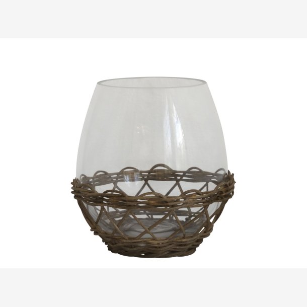 Chic Antique - Hurricane/vase m/flet H 20  19,5 cm 