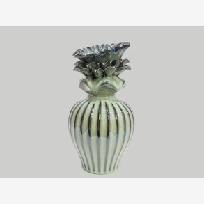 Vase Keramik � 17 x 32.5 cm, Bl�