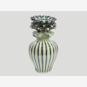 Vase Keramik � 13.5 x 25 cm, Bl�
