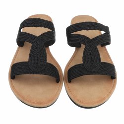 OLGA - Slip-on Sandal Sort