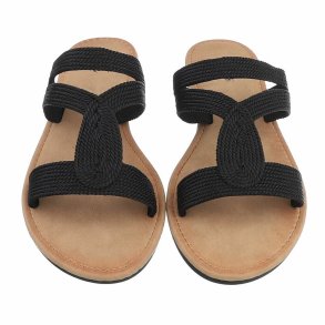 OLGA - Slip-on Sandal Sort