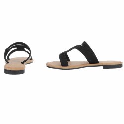 OLGA - Slip-on Sandal Sort
