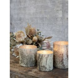 Chic Antique - Hurricane m. riller, H17/12 cm antique champagne