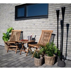 House Nordic - Bilbao sofabord i teaktr,  50x50x50 cm