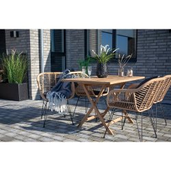 House Nordic - Oviedo Teak spisebord, 120x80x75 cm