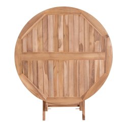 House Nordic - Oviedo Teak rundt Spisebord, 100x75 cm