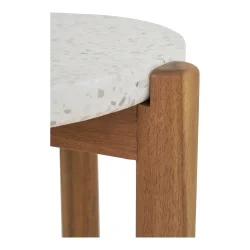 House Nordic - Terracina Sidebord, akacie/terrazzo, natur, 37x46 cm