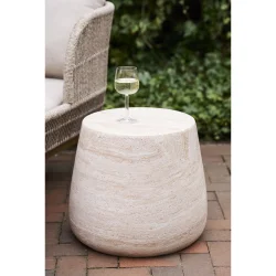 House Nordic - Bonn Sidebord, fiberclay, natur, 47,5x41 cm