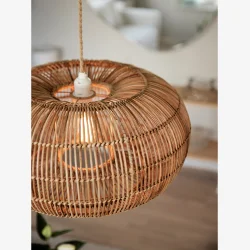 Loftlampe Zuri Natur Flet �: 51 cm. 