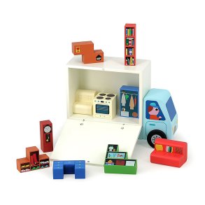 Vilac - Logikspil 19 brk., Flyttevogn