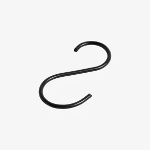 NORDAL - S-krog til h�ndkl�destang Slim Sort H:10 cm.