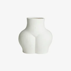 NORDAL - Vase Kvindenumse Hvid Keramik H: 23 cm. 