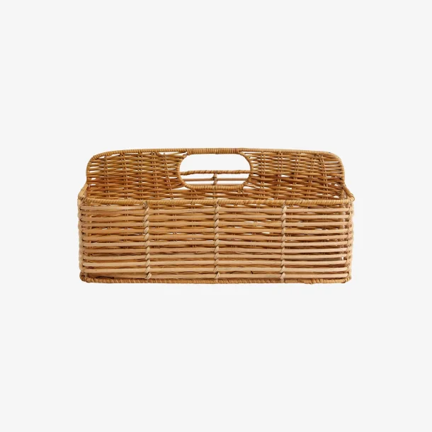 Nordal - Fletkurv Rattan Natur H16xL36xB23 cm.