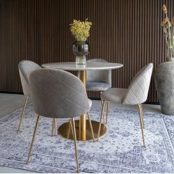 House Nordic - Bolzano og Geneve Spisebordsst, Hvid/gr