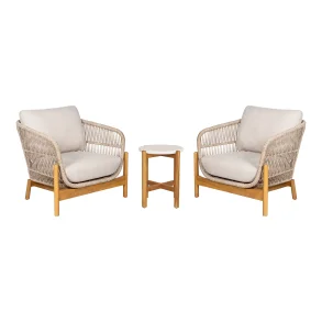 House Nordic - Terracina Havembelst Sidebord og 2 loungestole