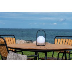 House Nordic - Cleveland spisebordsstol, teak med stort stel