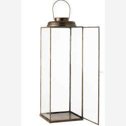 J-Line - Lanterne m/hank "Bronze" 23 x 23 H: 70 cm. 