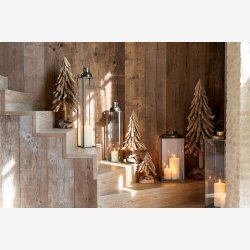 J-Line - Lanterne m/hank "Bronze" 14 x 14 H: 69 cm. 