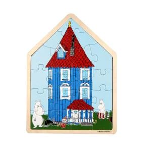 MOOMIN - Puslespil 19 Pcs Wooden Framed Puzzle House