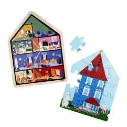 MOOMIN - Puslespil 19 Pcs Wooden Framed Puzzle House