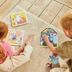 MOOMIN - Puslespil 19 Pcs Wooden Framed Puzzle House