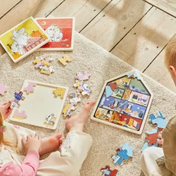 MOOMIN - Puslespil 19 Pcs Wooden Framed Puzzle House