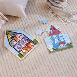MOOMIN - Puslespil 19 Pcs Wooden Framed Puzzle House