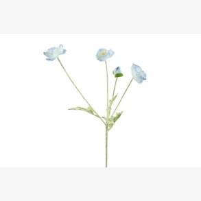 Valmue Buket Lysebl� H:61cm.