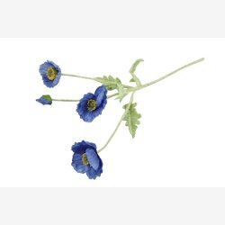 Valmue Buket Bl� H:61cm.