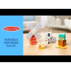 MELISSA &amp; DOUG - Byggeklodser - Bygges�t - Blockables: Bondeg�rdens Venner