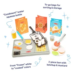 MELISSA &amp; DOUG - Leges�t - Water Wow! Flip &amp; Fry: Grill-s�t