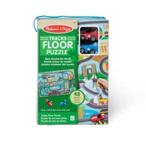 MELISSA & DOUG - Puslespil 48 - Racerbane-Spor - Verden Rundt