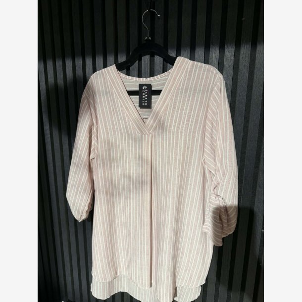 Tunika m. strib Oversize Rosa Onesize