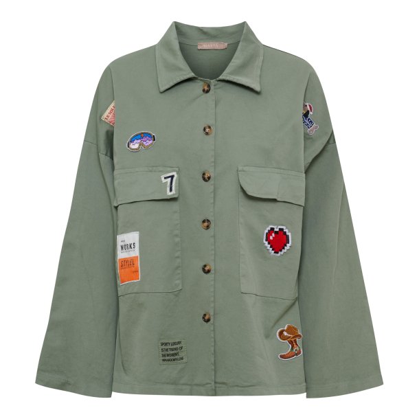 Marta Du Chateau - MdcAstoria Jakke Milit�rgr�n Onesize