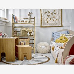 Bloomingville - Zep foldbar reol, Natur, Bambus L: 66 H: 105 B: 37 cm. 