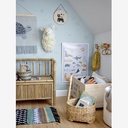 Bloomingville MINI - Siabella Hvid puf m/opbevaring : 37 H: 40cm. 