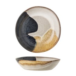 Bloomingville - Jules dyb tallerken, Gr, Stentj, D22xH5 cm